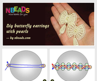 DIY Butterfly Earrings with Pearls