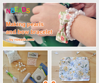 Making Pearls And Bow Bracelet