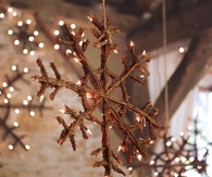 Wood snowflake