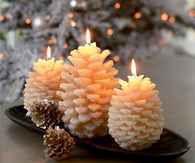 Pinecone Candles