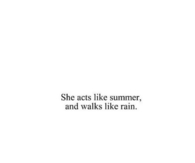 She Acts Like Summer 