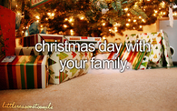 Christmas day with your family