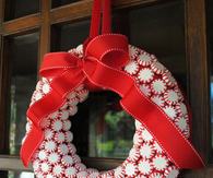 Peppermint Wreath