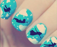 Peter Pan nail art