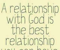 A relationship with God