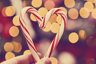 Heart candy cane