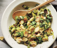 Roasted brussels sprouts with lemon
