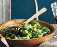Broccoli and mushroom salad