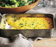 Creamy corn pudding