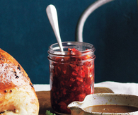 Fresh cranberry and orange relish