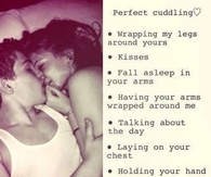 Perfect cuddling
