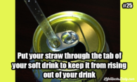 Use your Soft Drink to Keep your Draw From Rising