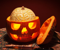 Jack o lantern brain