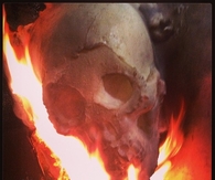 Skull on fire
