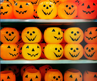 Pumpkin candy containers