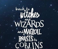 Back to witches and wizards...
