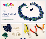 DIY Rose Bracelet By Beading