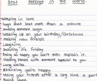 Best feelings in the world