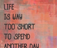 Spend another day at war with yourself