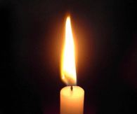 Flickering candle light