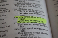 Be very careful about what you think