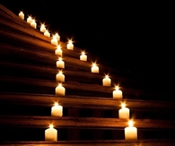 Rows of candles