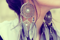 Dreamcatcher earrings