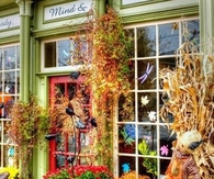Colorful autumn shop