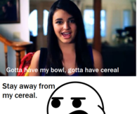 Stay away from my cereal