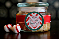 Handmade peppermint sugar scrub