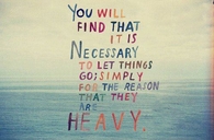 Let things go