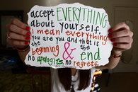 Accept everything about yourself