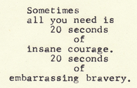 Sometimes all you need is 20 seconds