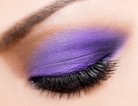 Purple eye shadow