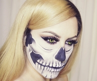 Skull face makeup