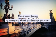 Worrying about yesterday problems
