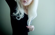 Silver blonde hair