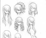 Different hair sketches