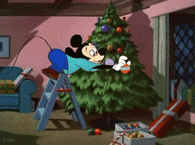 Mickey Mouse Decorating The Tree