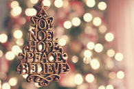 Christmas quote ornament