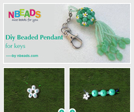 DIY Beaded Pendant for Keys