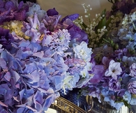 Hydrangeas and orchids