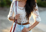 Crochet lace blouse