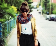 Colorful scarf combo