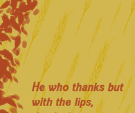 The true Thanksgiving