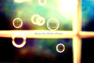 Enjoy the little things