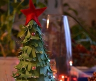 DIY Strips of Papers Christmas Tree