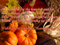 I'm thankful for ....