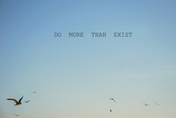Do more than exist