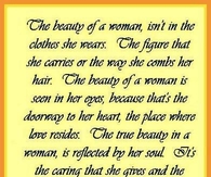 the beauty of a women